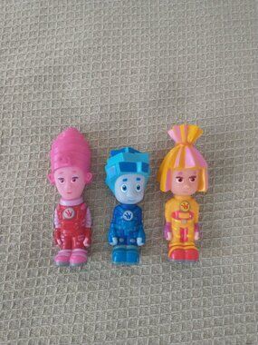 The Fixies Toy Figures Set of 3 Rubber Cartoon Characters Small Collectible Toys